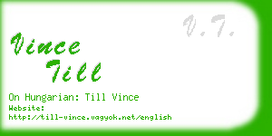 vince till business card